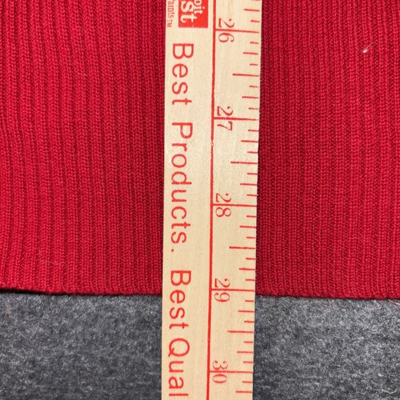 Lauren Ralph Lauren womens Sz 3X Red Ribbed Turtleneck - Picture 6 of 10